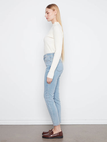 Claudia Slim Leg Jeans - Light Blue