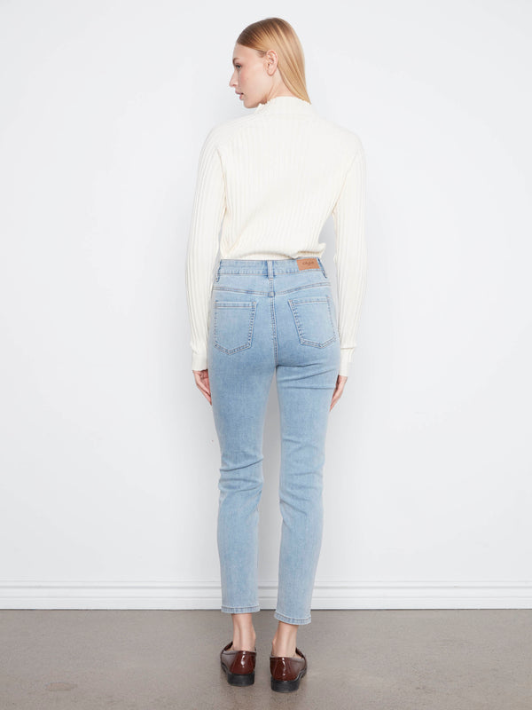 Claudia Slim Leg Jeans - Light Blue