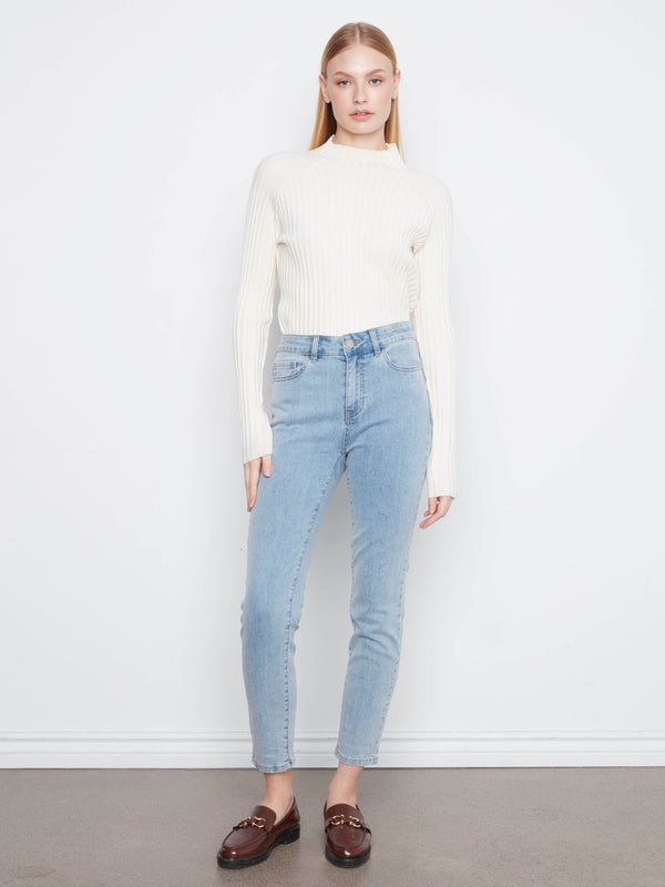 Claudia Slim Leg Jeans - Light Blue