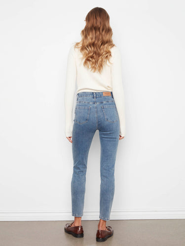 Claudia Slim Leg Jeans - Medium Blue