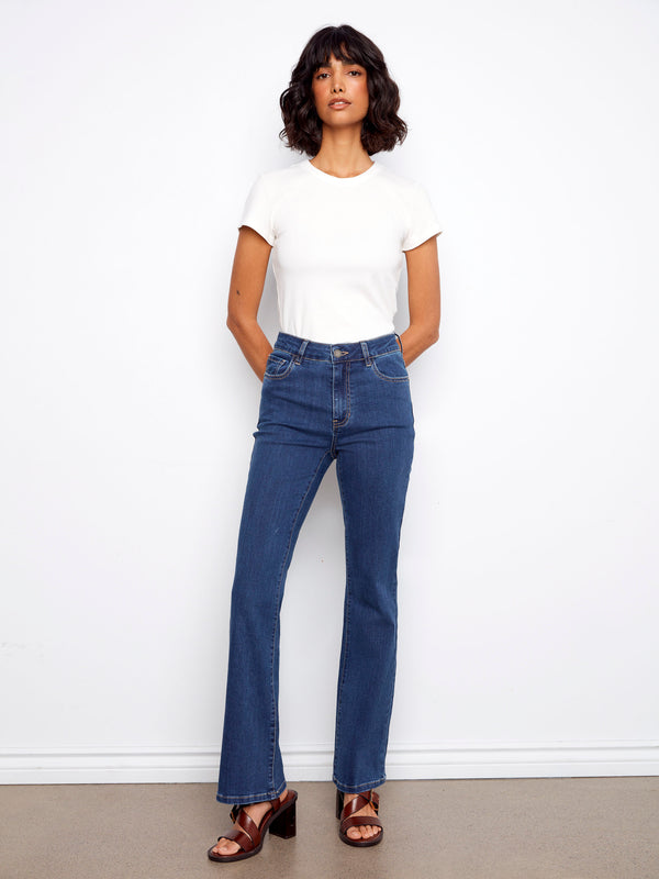 Celine Flare Leg Jeans - Indigo