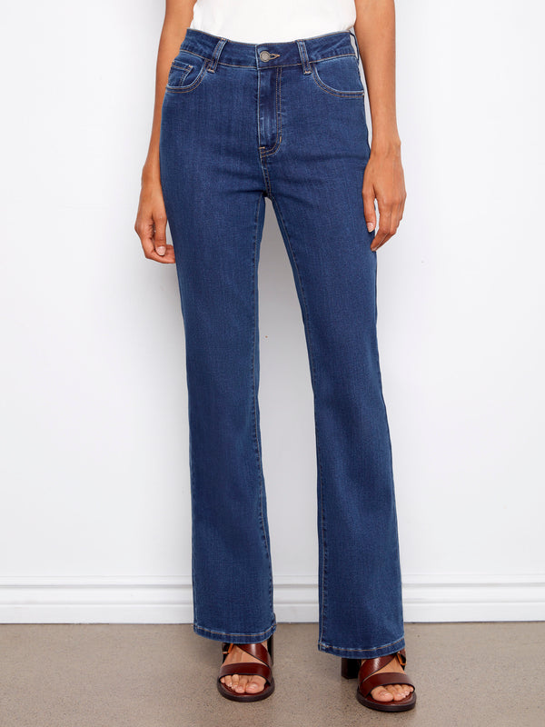 Celine Flare Leg Jeans - Indigo