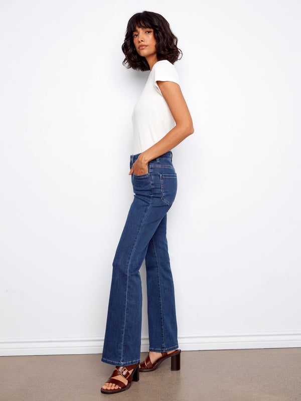 Celine Flare Leg Jeans - Indigo
