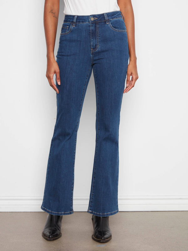 Celine Flare Leg Jeans - Indigo