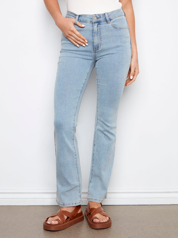Celine Flare Leg Jeans - Light Blue