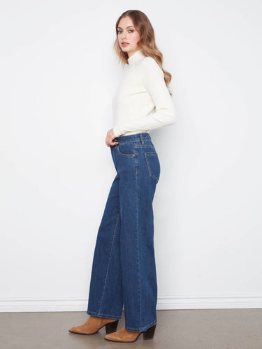 Chloe Wide Leg Jeans - Indigo