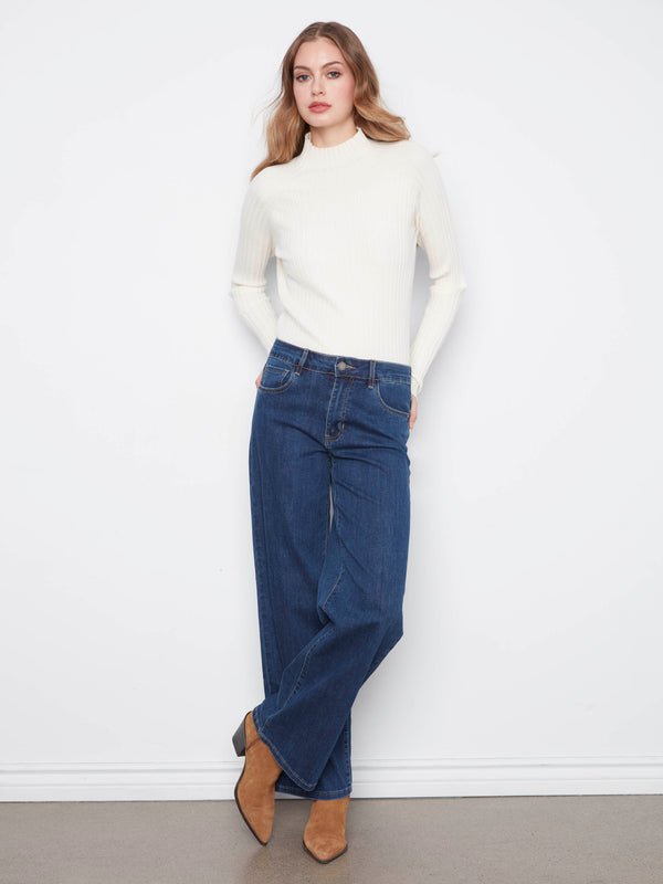 Chloe Wide Leg Jeans - Indigo
