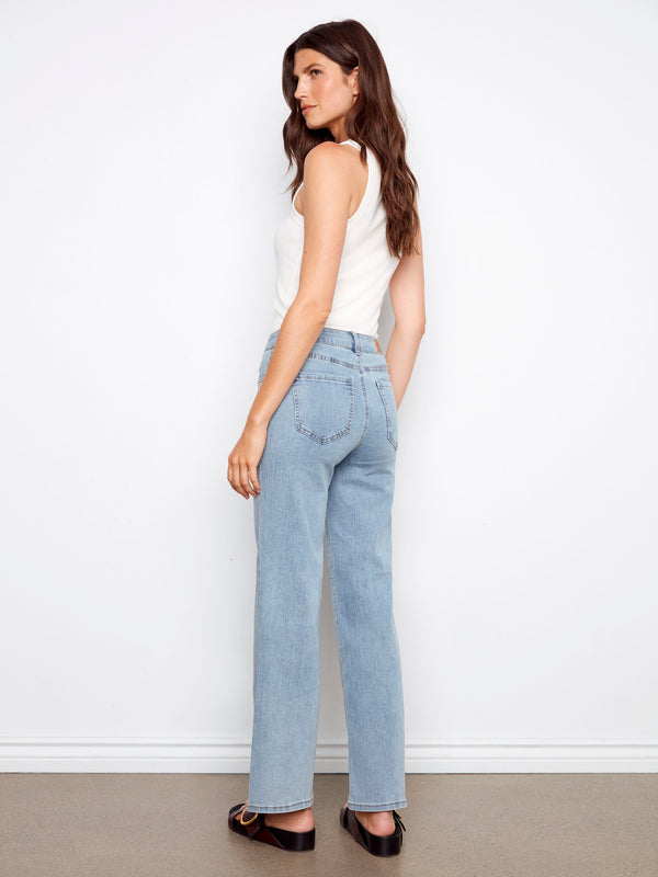 Chloe Wide Leg Jeans - Light Blue