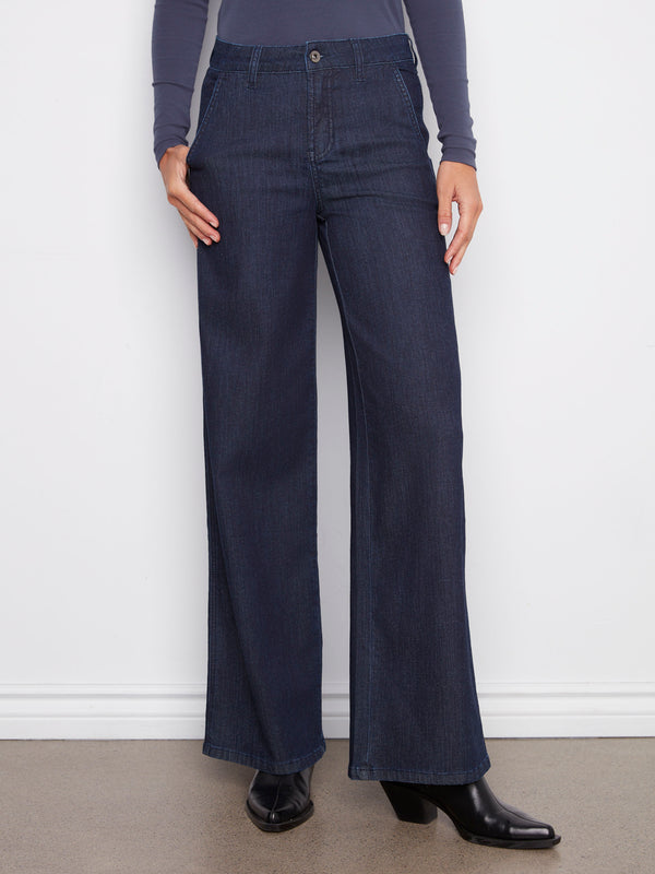 Featuring slash pockets, these jeans combine practicality with fashion-forward design by Charlie B.