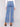 Regular rise blue jeans adorned with beautiful sequin and floral designs by Charlie B.