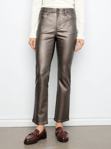 Crafted from stretch twill fabric, these pants offer comfort and flexibility. Designed by Charlie B.