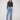Medium blue jeans with a straight leg cut, showcasing a regular rise and elegant style, perfect for any occasion by Charlie B.