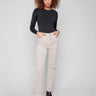Oat corduroy pants in a long length, featuring a straight fit and classic style, perfect for any occasion by Charlie B.