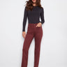Cabernet twill pants featuring a regular rise and flare leg design, perfect for a stylish look by Charlie B.