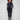 Charcoal jeans with a washed frayed hem and flare leg, crafted in stretch denim for comfort by Charlie B.
