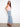 Floral Embroidered Wide Leg Jeans - Light Blue