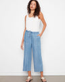 These pants feature a wide leg design, offering both style and comfort for any casual outing. By Charlie B.
