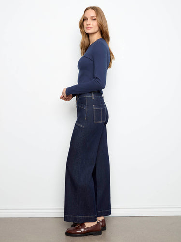 With a regular rise fit, these jeans provide comfort and timeless appeal for any occasion by Charlie B.