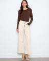Elegant wide leg pants in stretch twill fabric, perfect for a chic look by Charlie B.