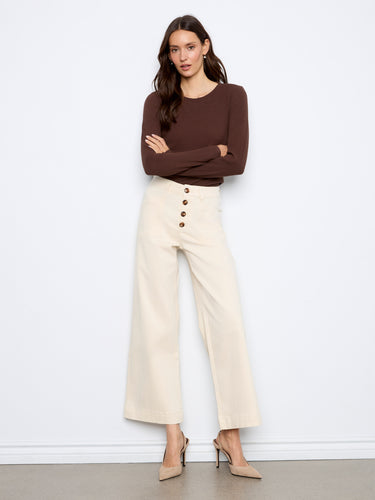 Crafted from stretch twill fabric for a flexible fit and timeless elegance by Charlie B.