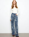 Stylish wide leg pants with a unique paisley pattern, perfect for adding flair to any outfit. Crafted in stretch twill by Charlie B.