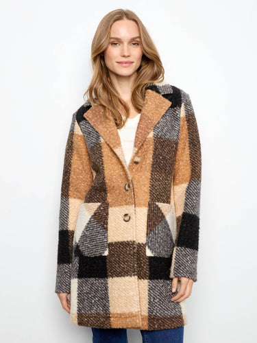 Longline silhouette ensures comfort and coverage in cooler weather by Charlie B.