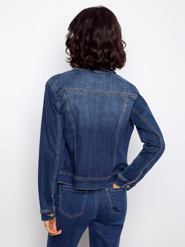 Stretch Denim Jacket - Indigo
