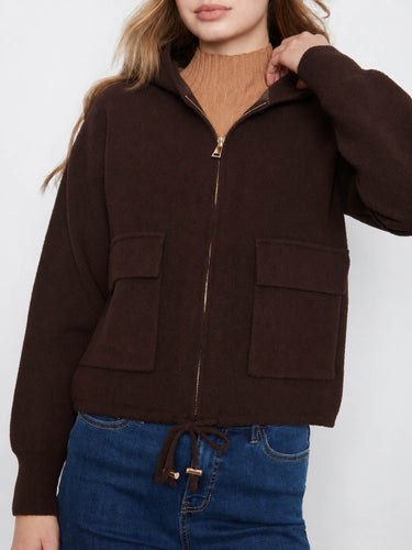 Featuring a zip-front closure, this jacket provides ease of wear while maintaining a sleek appearance by Charlie B.