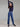 Sophisticated slim fit navy top crafted from cozy ribbed knit material by Charlie B.