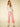 Front Button-Fly Crop Twill Pants - Carnation