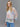 Printed Fishnet Crochet Sweater - Watercolor