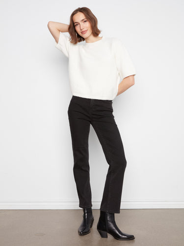 Experience the luxury of soft brushed knit that feels gentle against your skin. A must-have addition to your wardrobe by Charlie B.