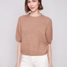 Sesame knit sweater featuring plush texture and a relaxed fit, perfect for cozy days by Charlie B.