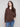 Mocha-colored sweater with a classic fit and side slits, offering both style and versatility by Charlie B.