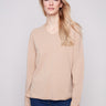 Sesame sweater in a plush texture, offering a cozy feel and sophisticated look by Charlie B.