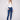 Indigo jeans featuring a skinny fit and elegant beaded embroidery, crafted in stretch denim for comfort by Charlie B.