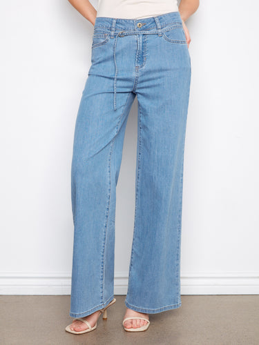Made from stretch denim, these jeans ensure ease of movement while maintaining their sleek shape. By Charlie B.