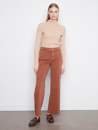 These pants feature a wide leg design for a stylish and comfortable fit by Charlie B.