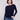 Navy long-sleeve sweater with a stylish boat neck, ideal for adding elegance to any outfit by Charlie B.