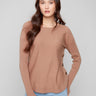 Truffle sweater with a stylish boat neck and ribbed sleeves, ideal for any wardrobe by Charlie B.