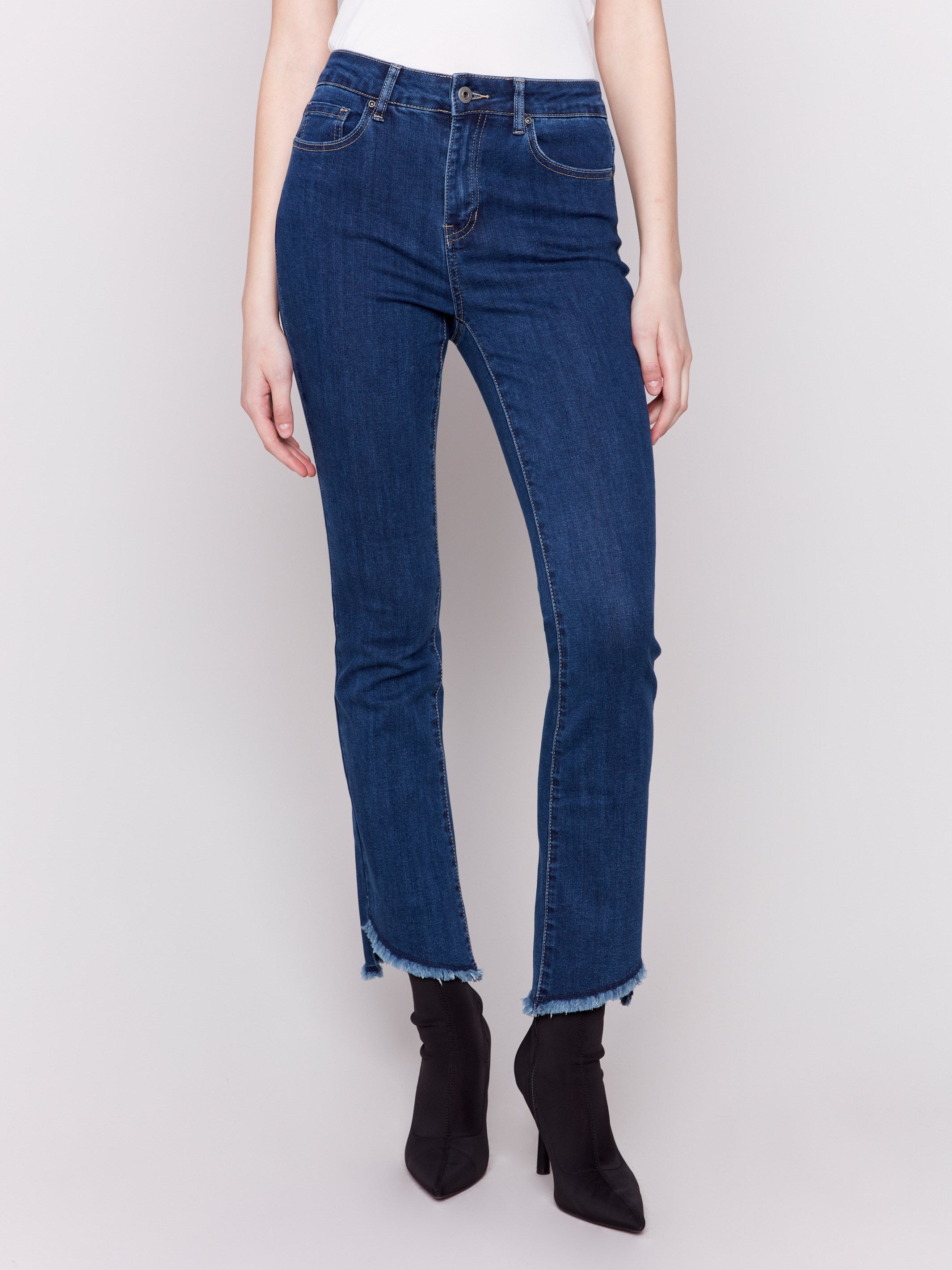 Charlie B Bootcut Jean With Side Embriodery Detail