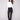 Black twill pants featuring a bootcut fit and regular rise, perfect for versatile styling by Charlie B.