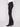These stylish black pants showcase an asymmetrical fringed hem, adding a unique touch by Charlie B.