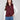 Chic quilted vest in cabernet with boucle heart accents, perfect for adding texture by Charlie B.