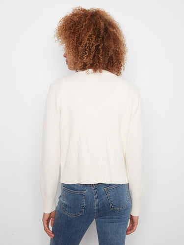 Crafted from soft jacquard knit, it ensures warmth and style in every detail with ribbed finishes by Charlie B.