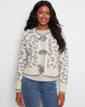 Leopard print cardigan featuring a crew neckline, perfect for casual outings. The soft texture ensures comfort all day by Charlie B.