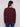 Elegant cabernet long-sleeve sweater with drop shoulder design and captivating speckled texture for added style by Charlie B.