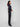 These long-length charcoal jeans showcase a straight fit with a unique braided side seam detail by Charlie B.