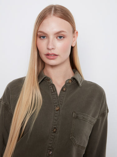 Long sleeves provide extra coverage and warmth, making this shirt ideal for cooler days. By Charlie B.