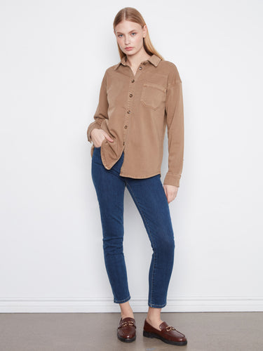 Experience the comfort of a relaxed fit with this versatile piece, perfect for casual or semi-formal occasions. By Charlie B.
